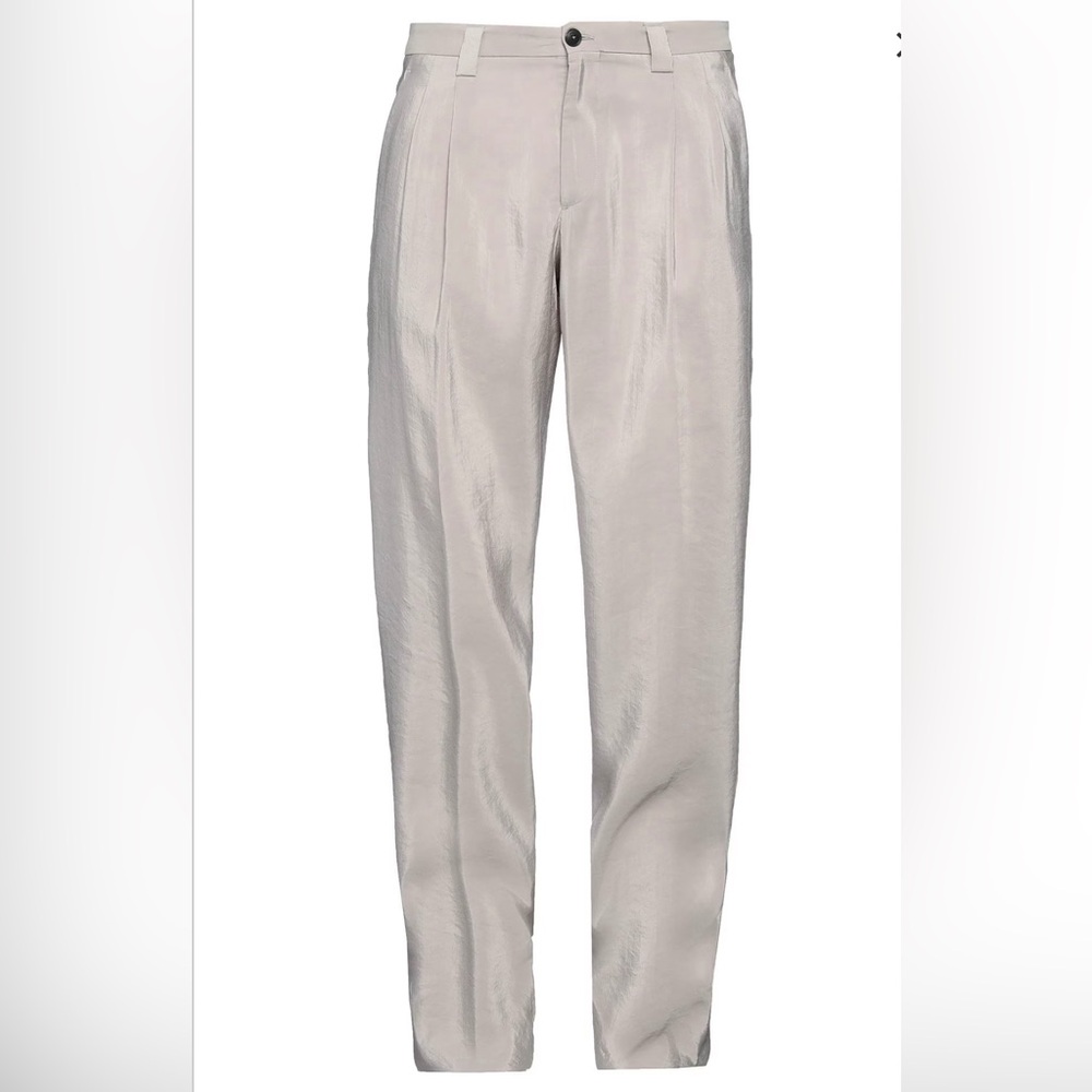 New with tags Emporio Armani pants in light grey/ silver  in size 44